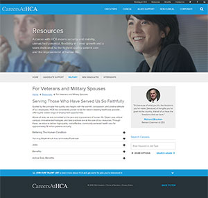 Web Site: Careers at HCA